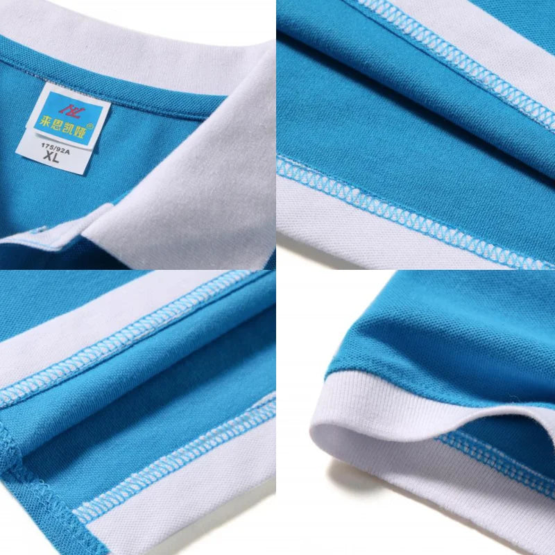 Polo à manches courtes à revers du S au 4XL