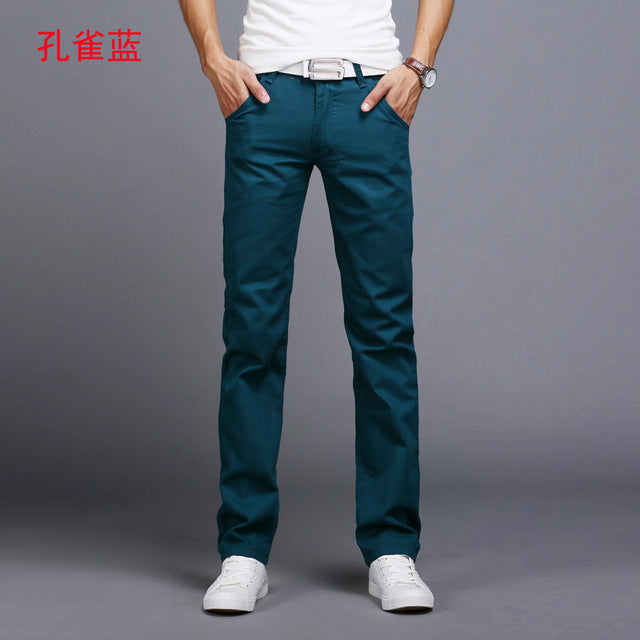 Pantalons droits élastiques classiques