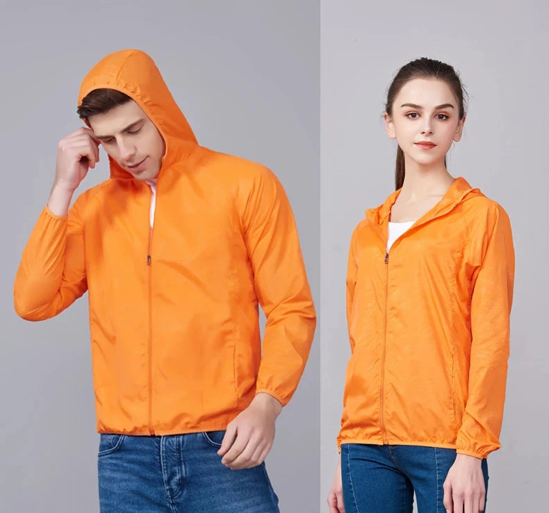 LNGXO hommes femmes vestes de randonnée imperméables Protection solaire coupe-vent Camping escalade manteau de pluie en plein air unisexe vêtements portables MAEJORKEN