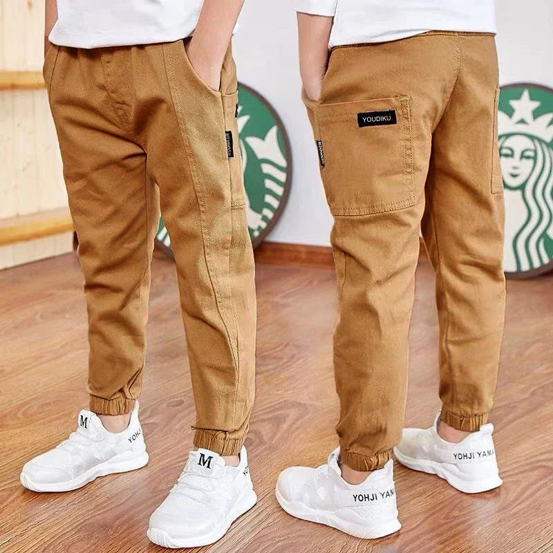 Pantalons garçons en coton décontracté du 3 au 13 ans MAEJORKEN