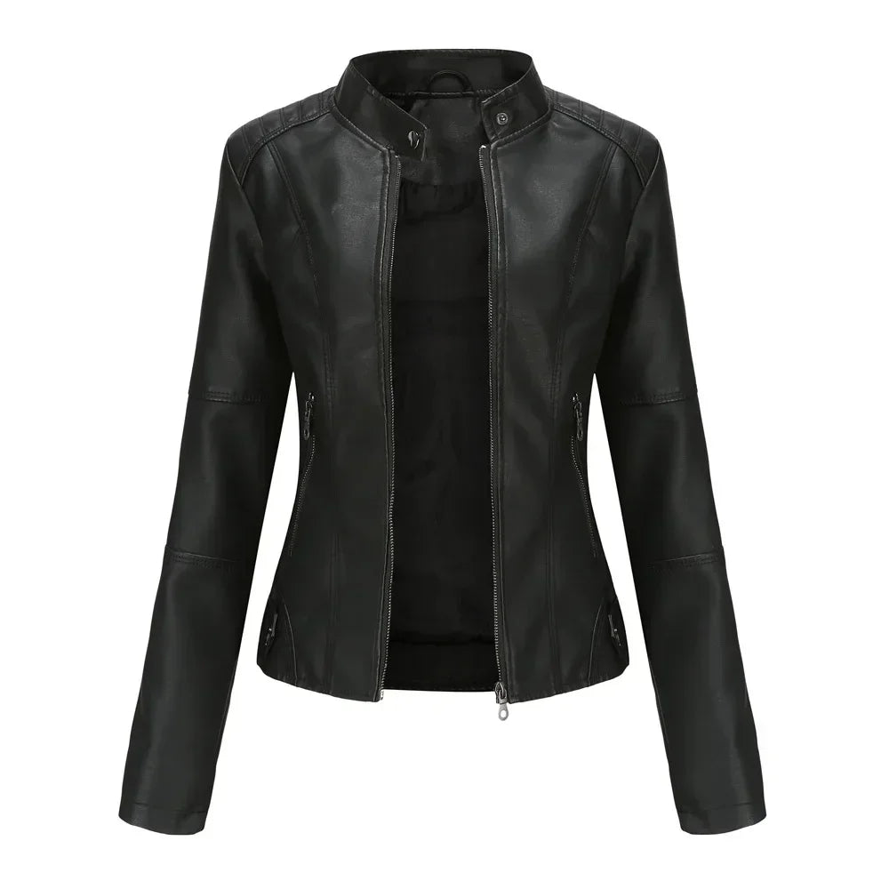 Blouson en simili cuir du XS au 4XL