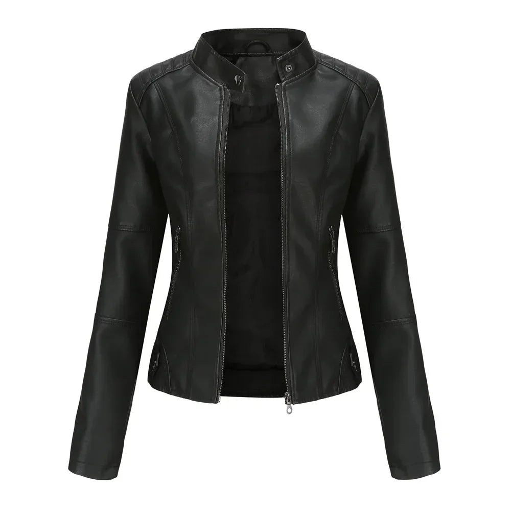 Blouson en simili cuir du XS au 4XL MAEJORKEN