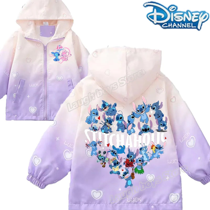 Stitch Disney enfants vestes pour filles mignon imprimé l