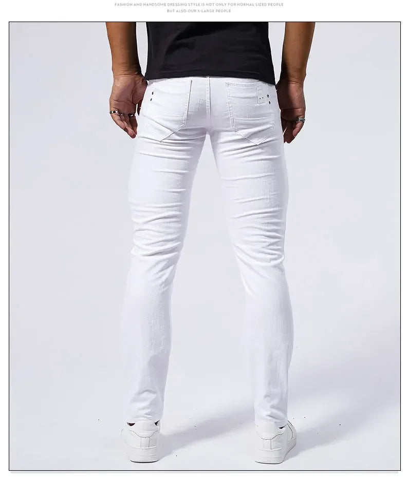 Jeans décontractés blancs MAEJORKEN