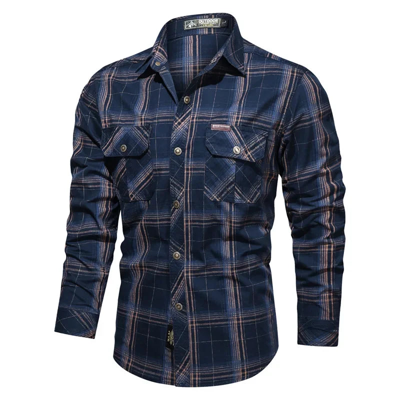 Chemise à carreaux hommes du M au 5XL