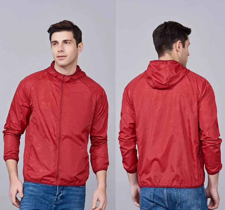 LNGXO hommes femmes vestes de randonnée imperméables Protection solaire coupe-vent Camping escalade manteau de pluie en plein air unisexe vêtements portables MAEJORKEN