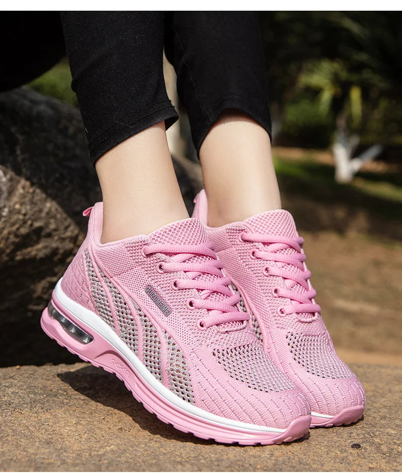 Chaussures de course en maille respirante pour femmes