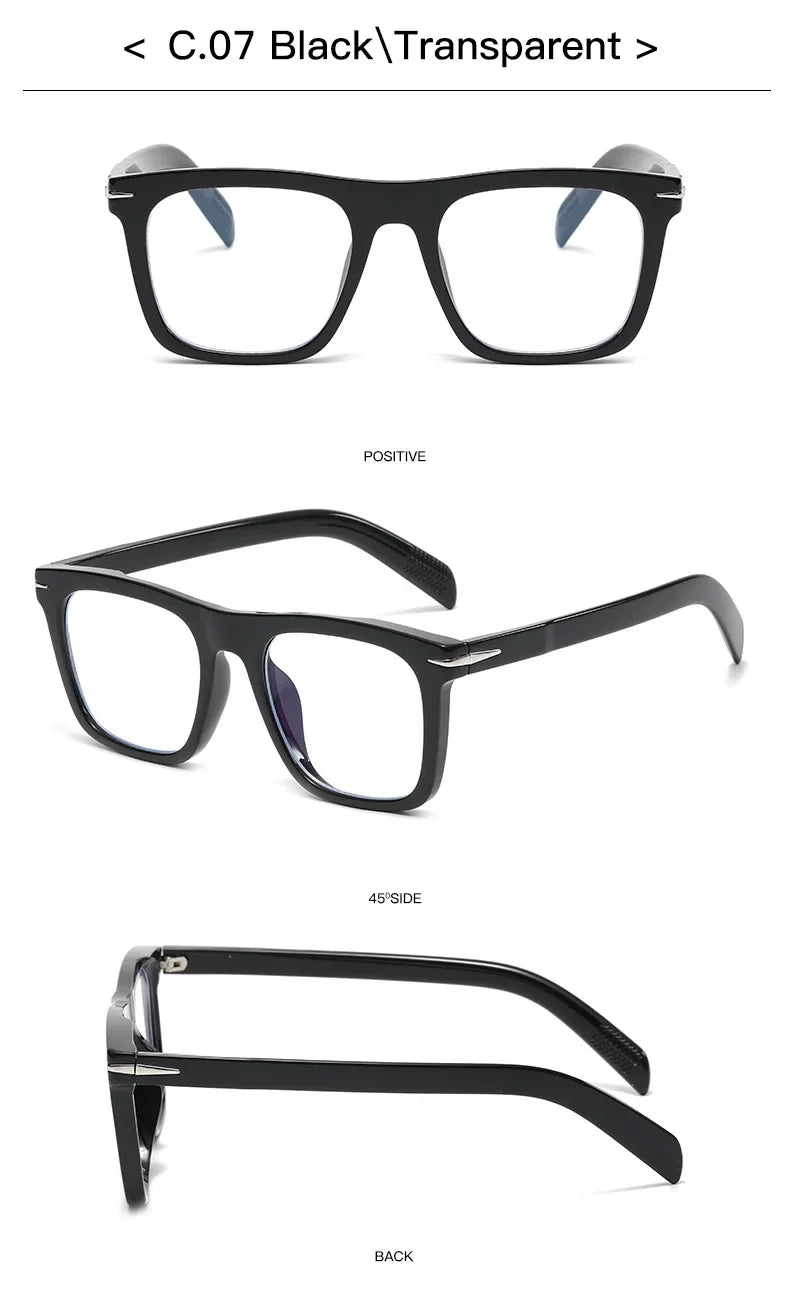 Lunettes de soleil carrées Vintage pour hommes, Anti- lumière bleue MAEJORKEN