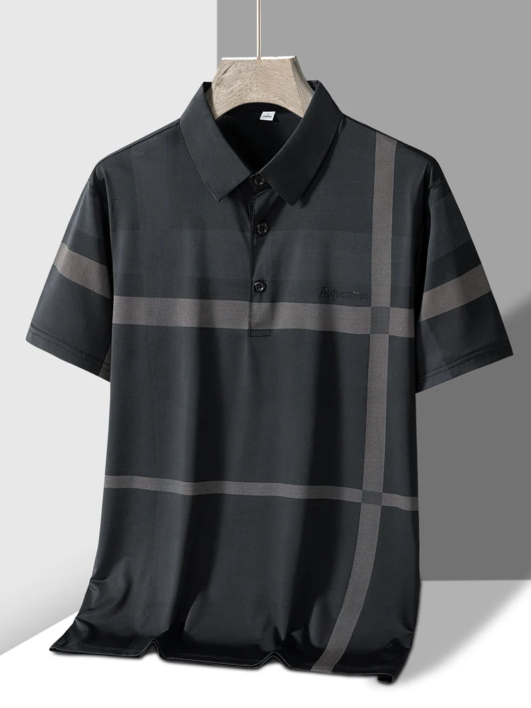 Polo homme rayé Design col rabattu M-4XL MAEJORKEN