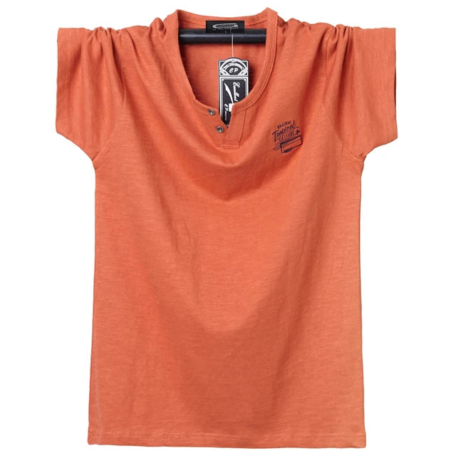 T-shirt à manches courtes, en coton, grandes tailles L-6XL