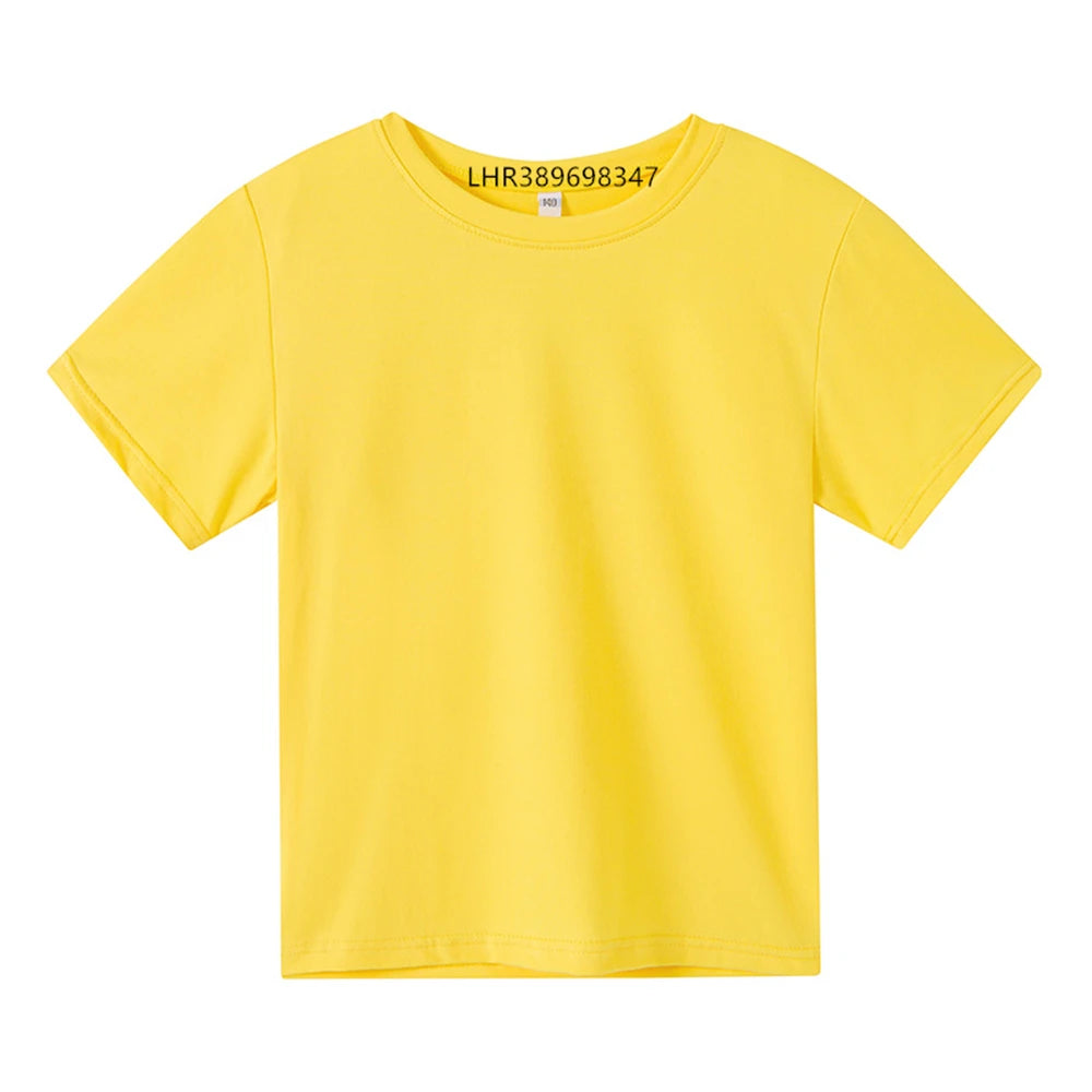 T-shirt d'été garçons/filles col rond haut à manches courtes MAEJORKEN