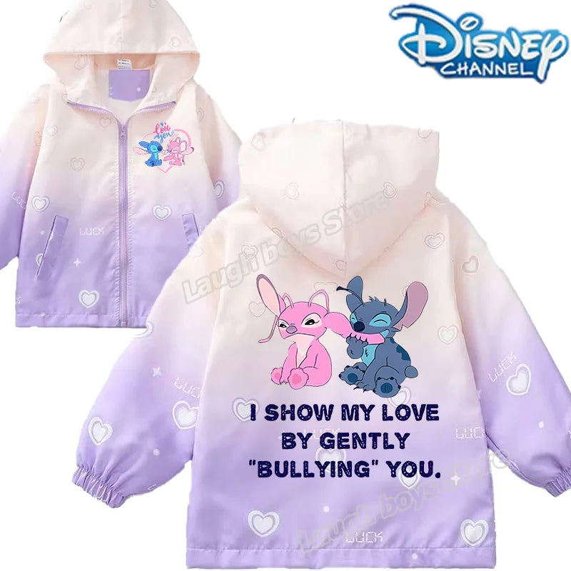 Stitch Disney enfants vestes pour filles mignon imprimé l