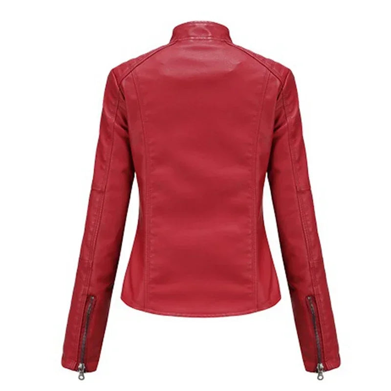 Blouson en simili cuir du XS au 4XL