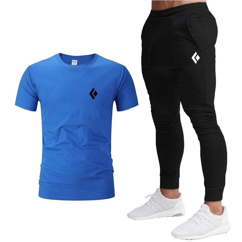 Ensemble de vêtements de sport T-Shirt à manches courtes et pantalon de jogging du S au 2XL