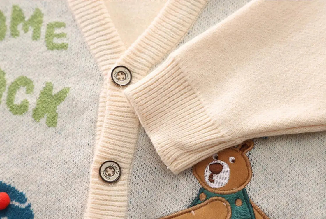 Ensemble 3 pièces pour Bébé Garçon Cardigan, Chemise, pantalon du 6 mois au 5 ans