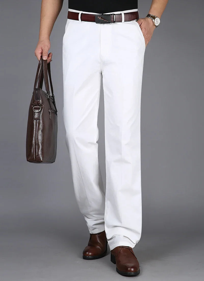 Pantalon Décontracté en Coton Fin MAEJORKEN