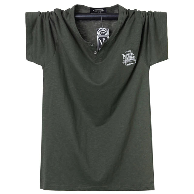 T-shirt à manches courtes, en coton, grandes tailles L-6XL