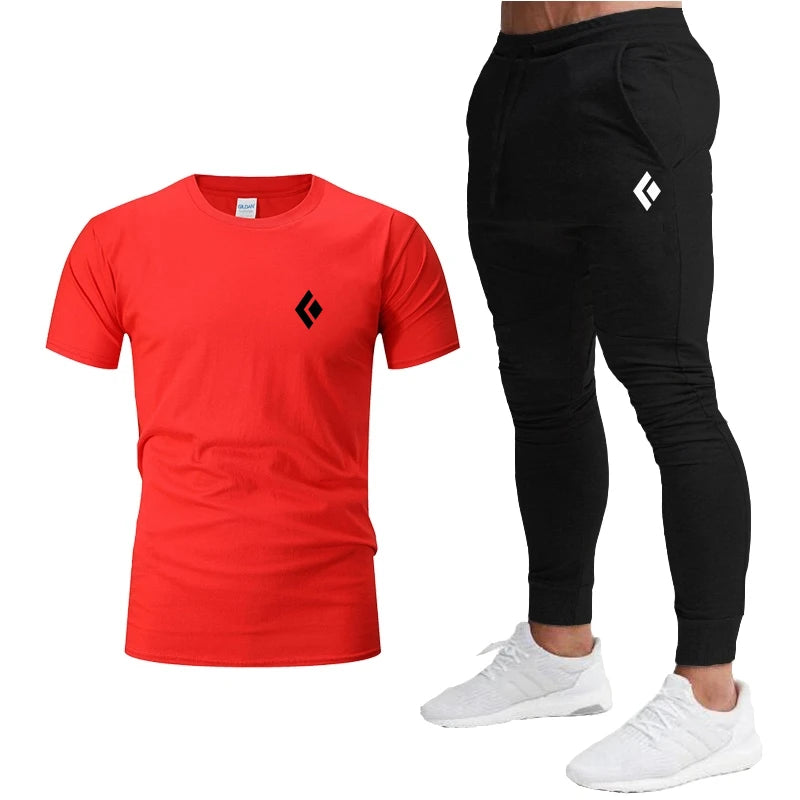 Ensemble de vêtements de sport T-Shirt à manches courtes et pantalon de jogging du S au 2XL