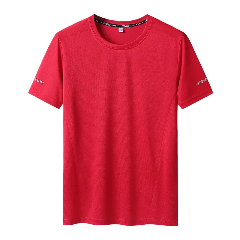 T-shirt manches courtes col rond homme, séchage rapide, grande taille 6XL à 11 XL