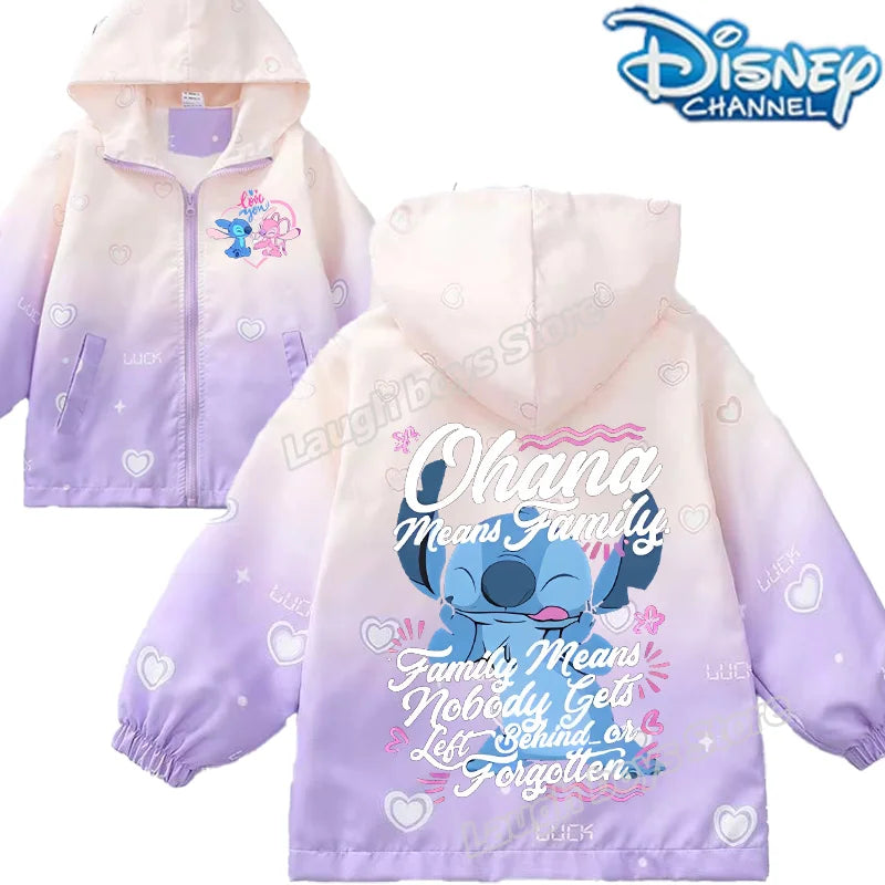 Stitch Disney enfants vestes pour filles mignon imprimé l