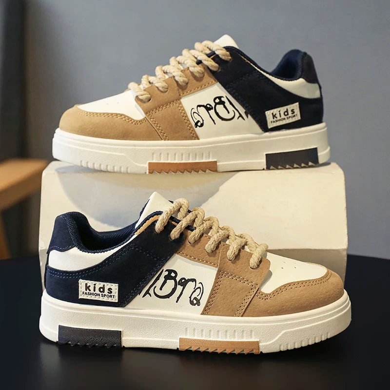 Chaussures décontractées en cuir pour enfants du 30 au 38
