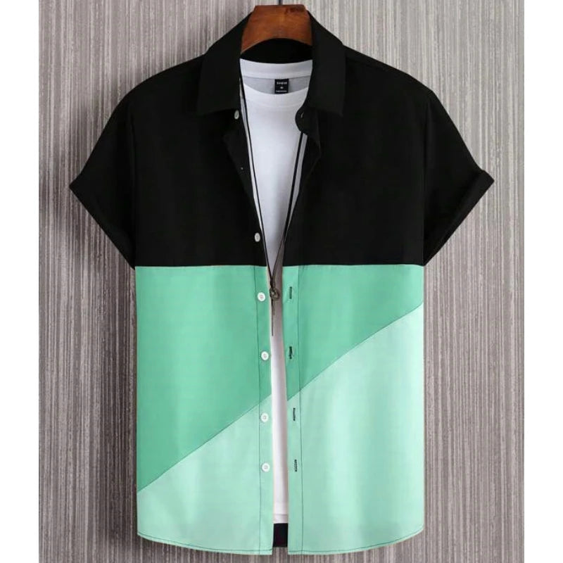 Chemise à manches courtes du S au 5XL