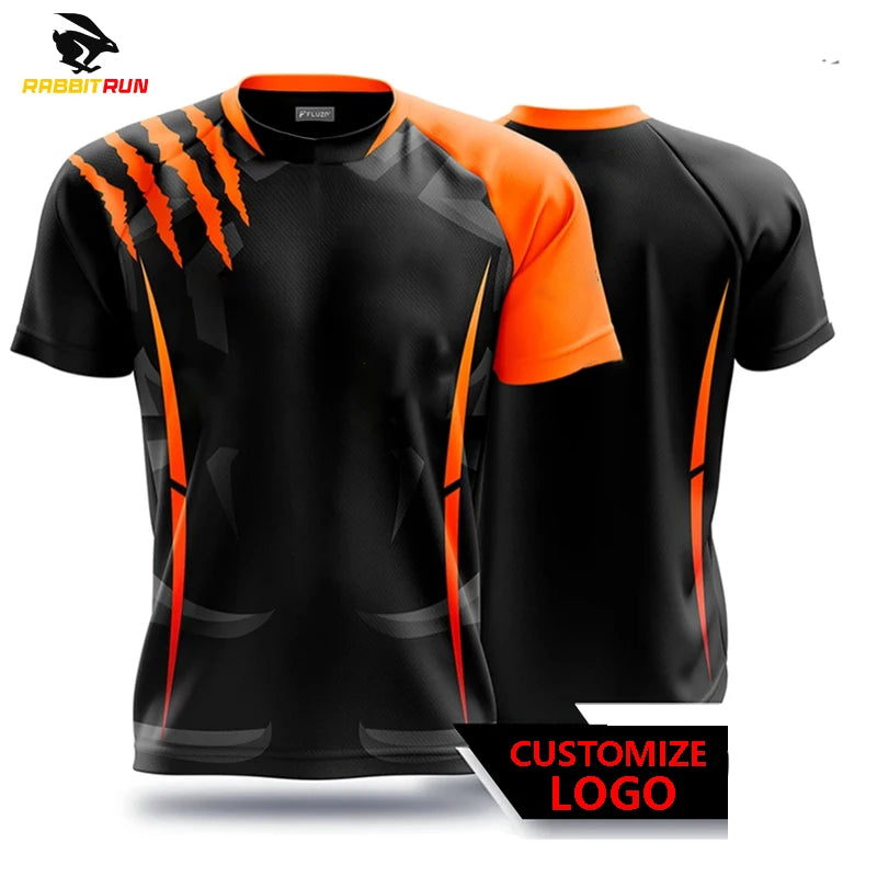Nouveaux T-shirts pour hommes T-shirts à séchage rapide chemise uniformes vêtements de compétition de jeu T-shirts imprimés garçons Sport respirant MAEJORKEN