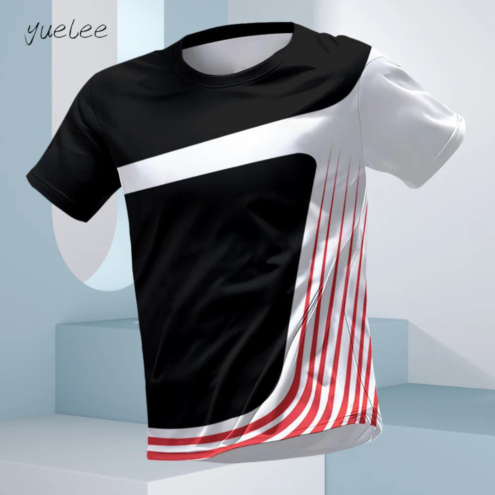 T-Shirt d'été à manches courtes pour hommes, respirant, course à pied, Fitness, sport, décontracté, col rond, surdimensionné, hauts quotidiens pour hommes MAEJORKEN