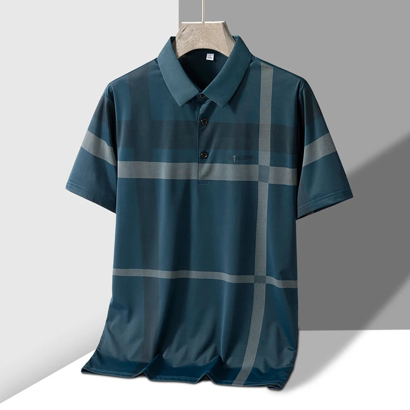 Polo homme rayé Design col rabattu M-4XL MAEJORKEN