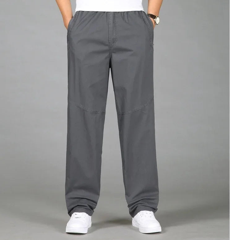 Pantalons décontracté coton grande taille M-6XL MAEJORKEN