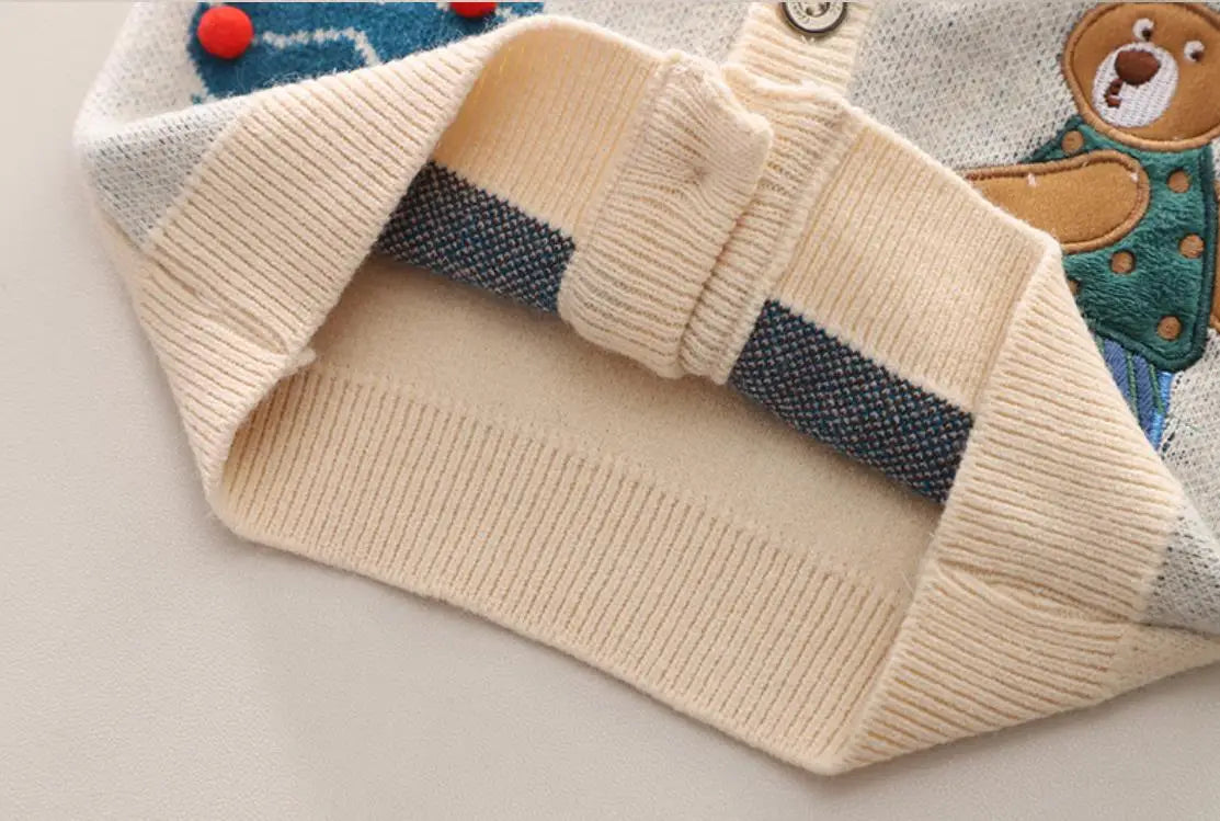 Ensemble 3 pièces pour Bébé Garçon Cardigan, Chemise, pantalon du 6 mois au 5 ans