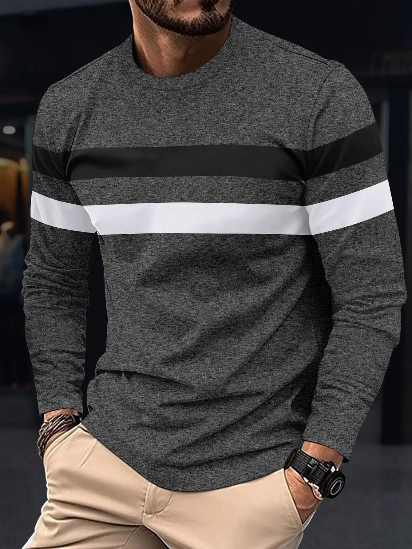 T-shirt à Col Rond XS au 6XL