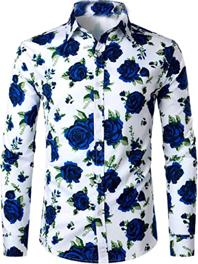 Chemise imprimé mode décontractée du S au 6XL