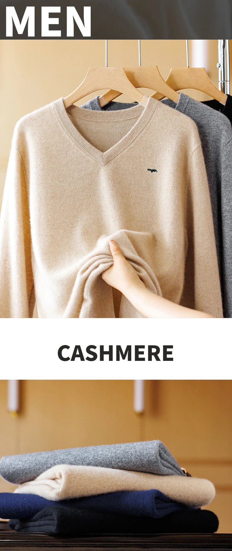 Pull en cachemire de vison MAEJORKEN