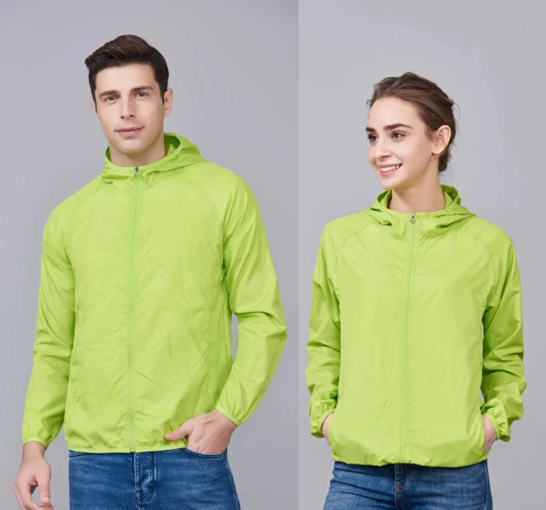 LNGXO hommes femmes vestes de randonnée imperméables Protection solaire coupe-vent Camping escalade manteau de pluie en plein air unisexe vêtements portables MAEJORKEN