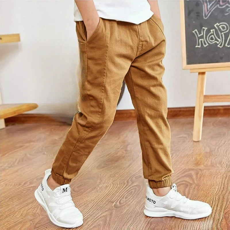 Pantalons garçons en coton décontracté du 3 au 13 ans MAEJORKEN