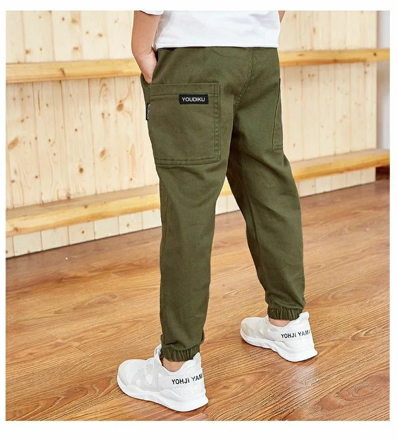 Pantalons garçons en coton décontracté du 3 au 13 ans MAEJORKEN