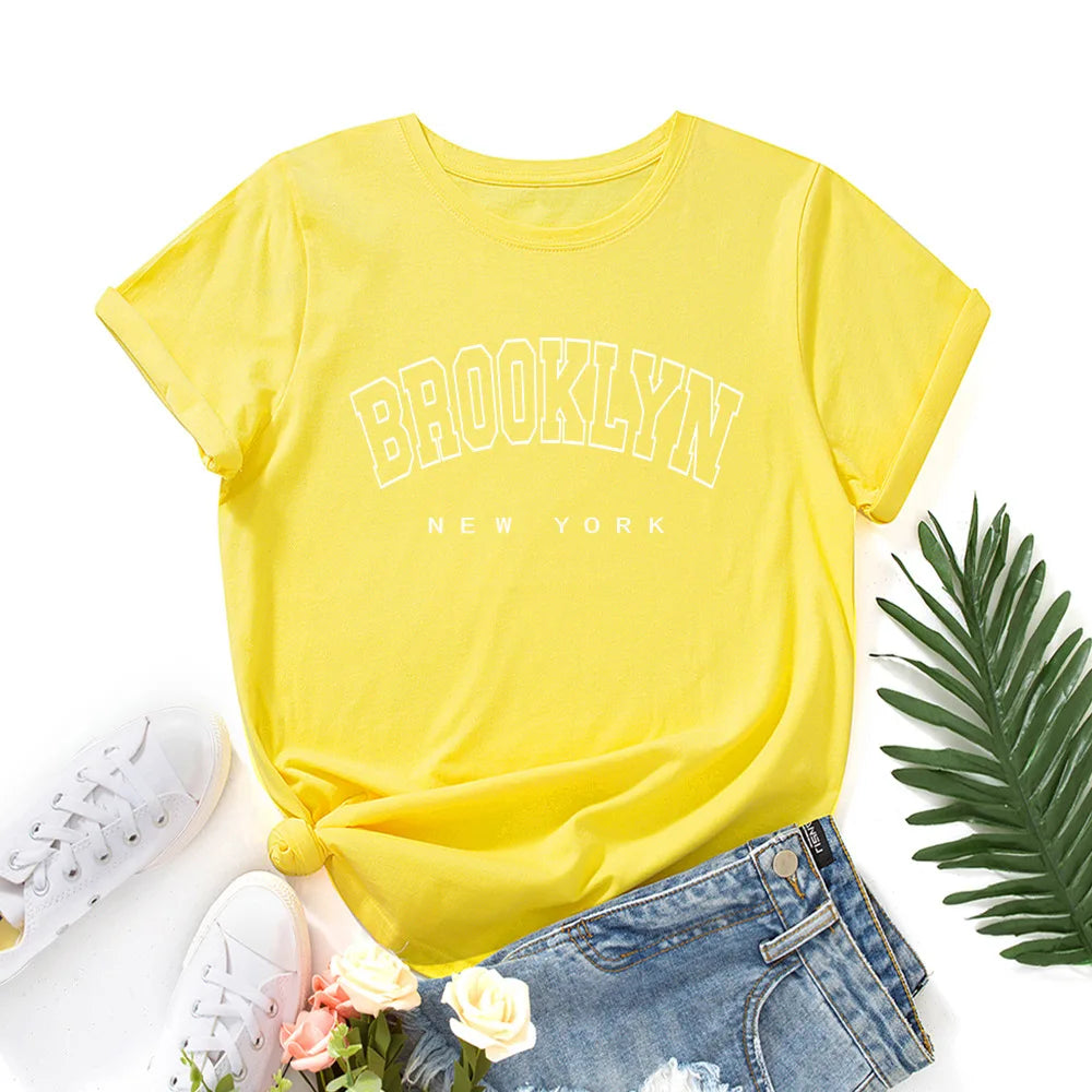T- shirt manches courtes pour femme ,en coton