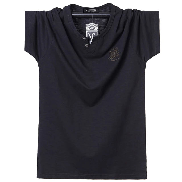 T-shirt à manches courtes, en coton, grandes tailles L-6XL