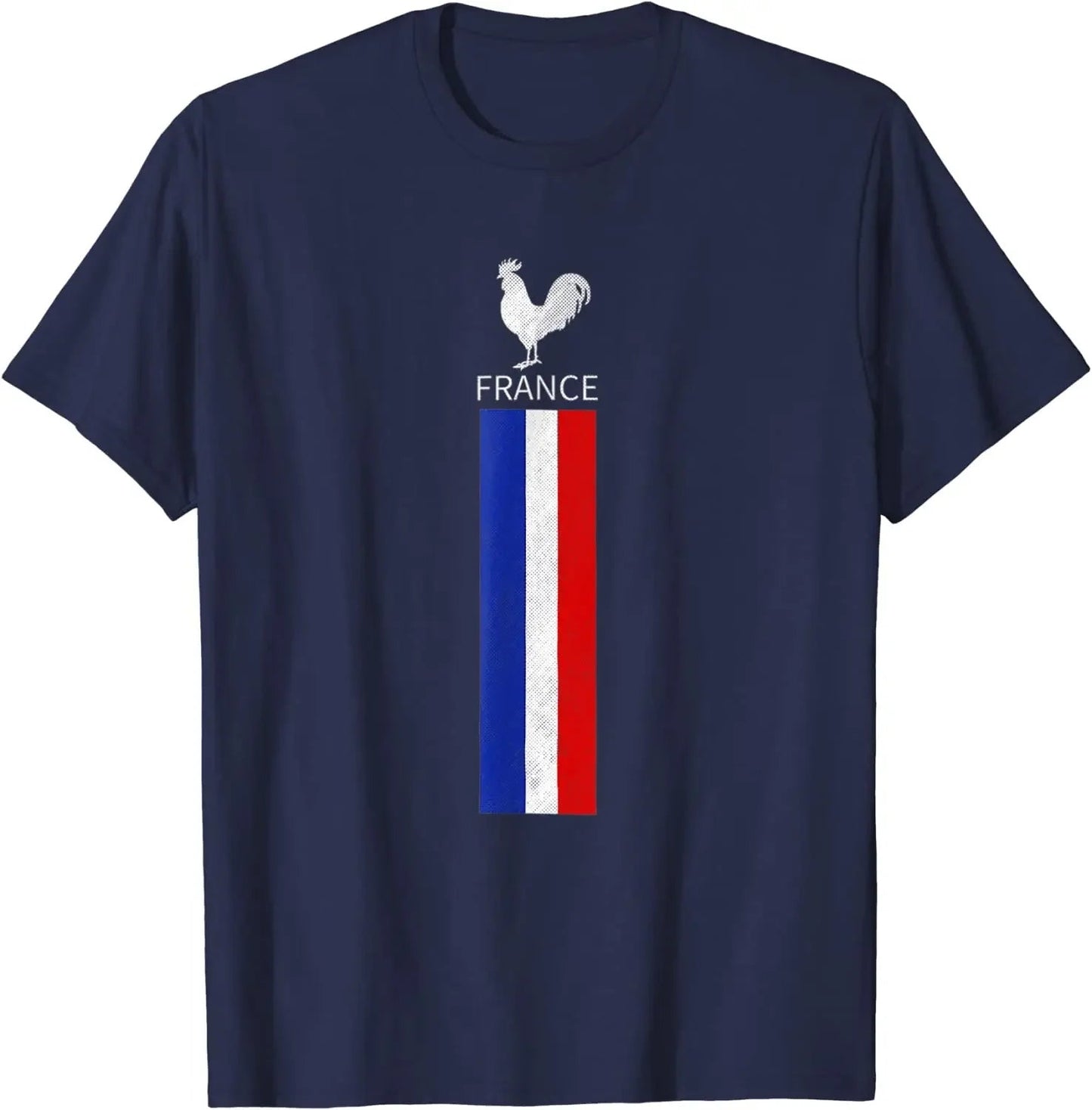 T-Shirt en Coton de l'Équipe de Football de France du S au 6XL MAEJORKEN