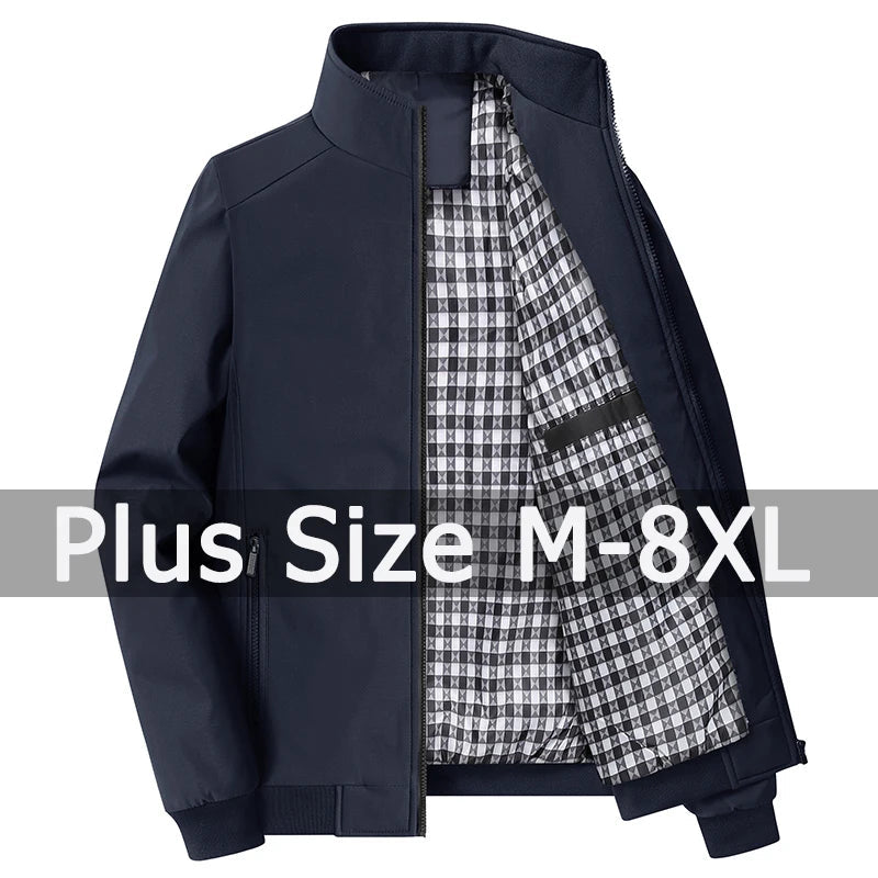 Veste de sport décontractée pour hommes grande taille, 5XL, 6XL, 7XL, 8XL MAEJORKEN