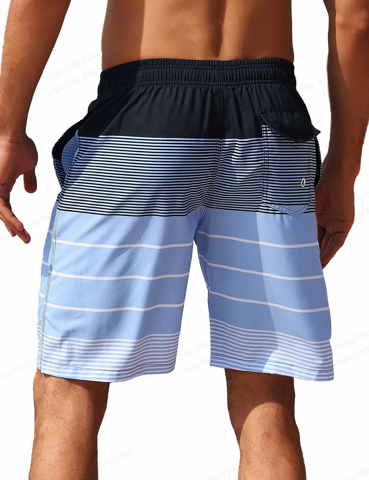 Short de plage rayé MAEJORKEN