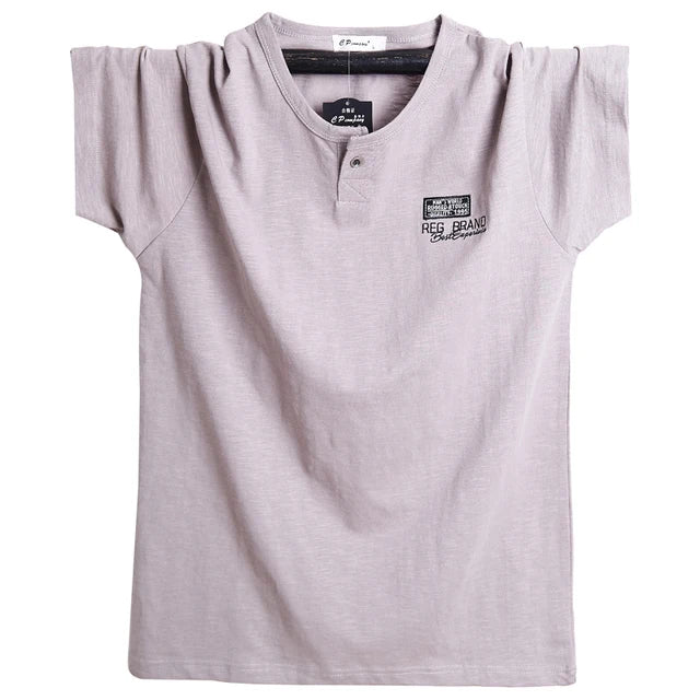 T-shirt à manches courtes, en coton, grandes tailles L-6XL