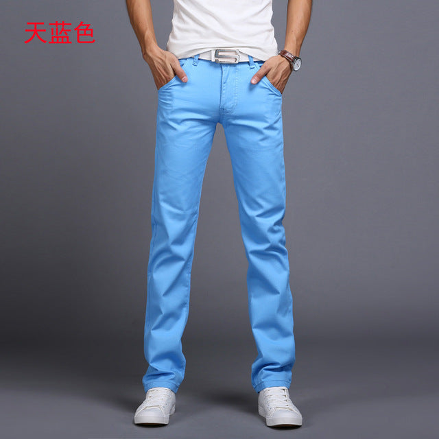 Pantalons droits élastiques classiques