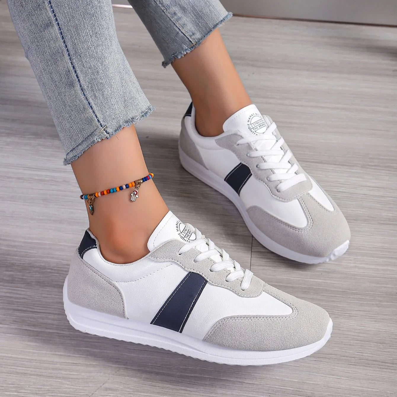 Baskets à plateforme en cuir du 35 au 41