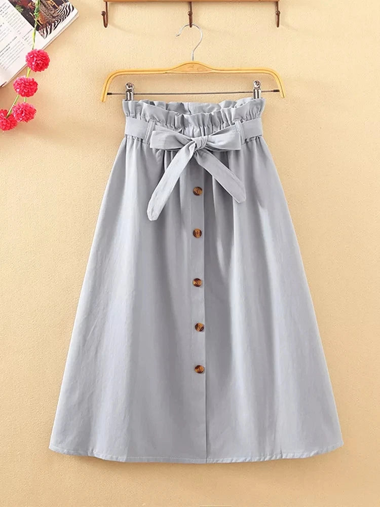 Jupe longue taille haute plissé MAEJORKEN