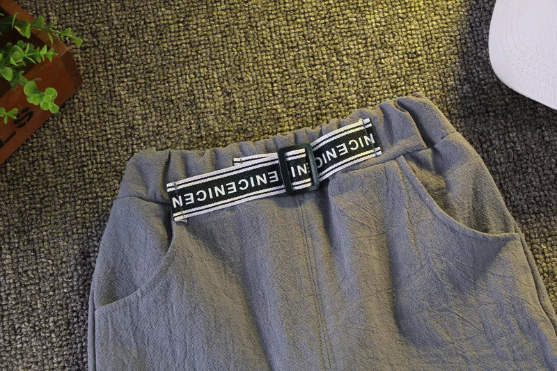 Ensemble deux pièces en coton pour garçons t-shirt à manches courtes + Short du 18 mois au 7 ans
