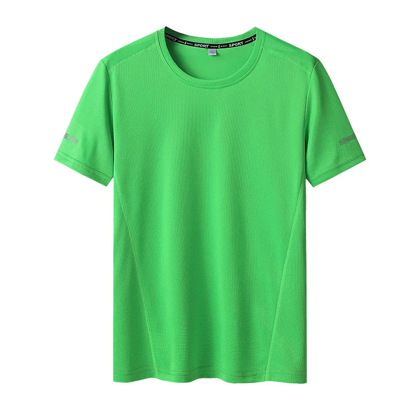 T-shirt manches courtes col rond homme, séchage rapide, grande taille 6XL à 11 XL