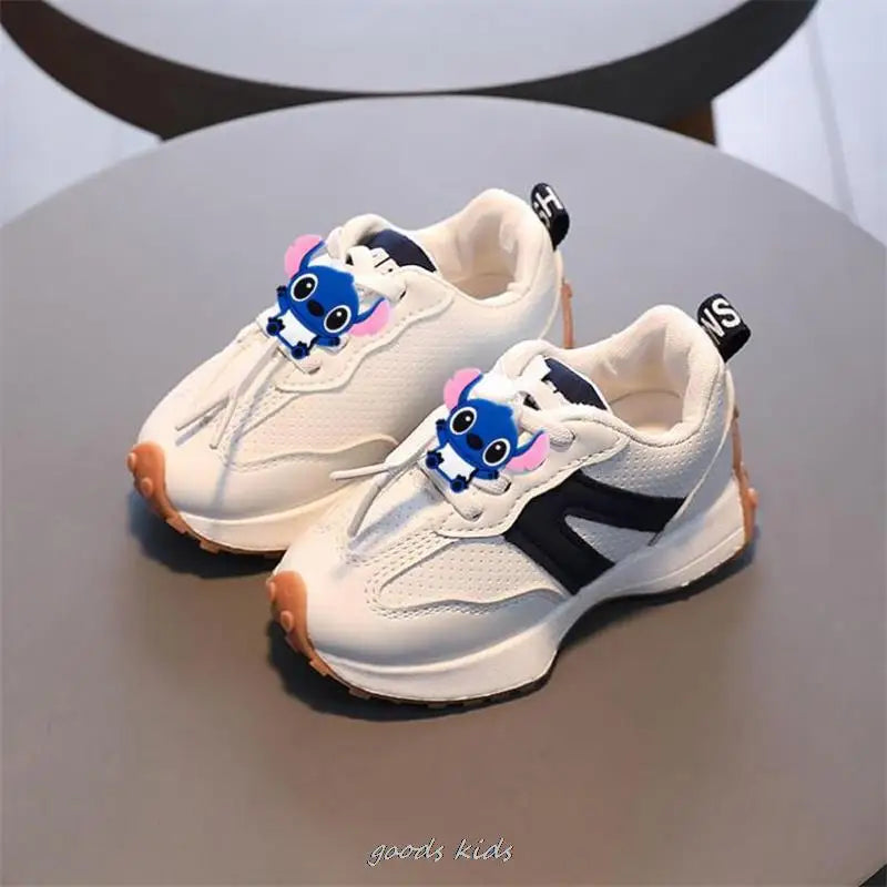 Mickey canard chaussures point enfants baskets confortable printemps automne pour les filles dessin animé enfants chaussures de course MAEJORKEN