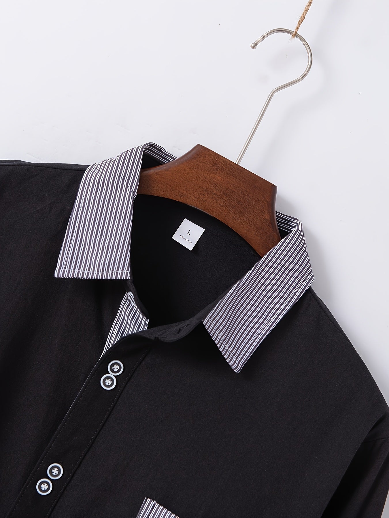 Chemise à manches longues 100 % coton du S au 3XL MAEJORKEN